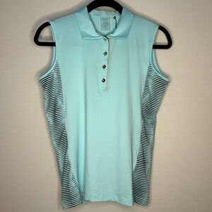 Kate Lord KLPerformance Seamist Sleeveless Golf Polo Shirt Womens Size Small NWT